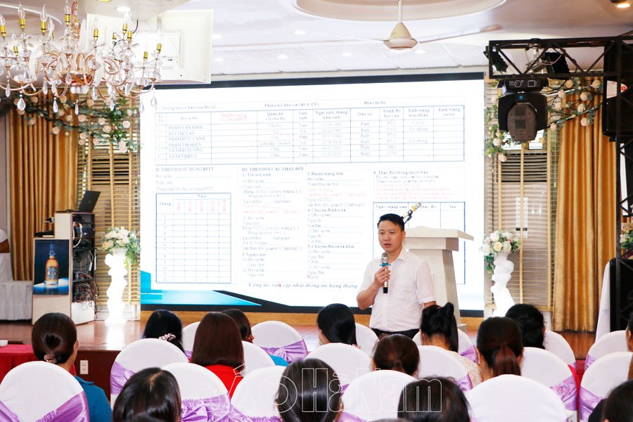 Hà Nam: Tập huấn ghi chép thông tin, báo cáo thống kê dân số