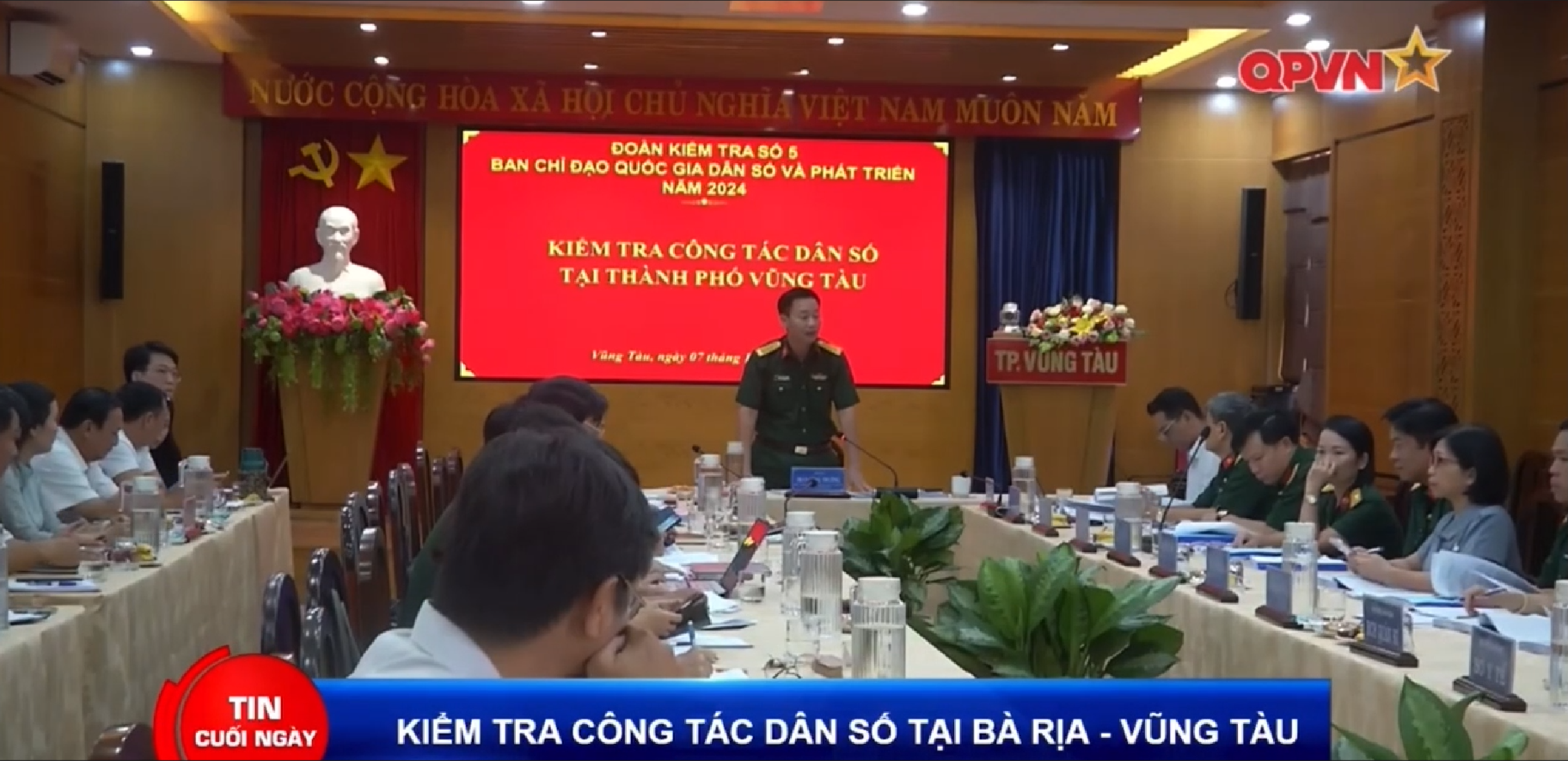 Kiểm tra công tác dân số tại Bà Rịa - Vũng Tàu (Tin cuối ngày - QPVN)