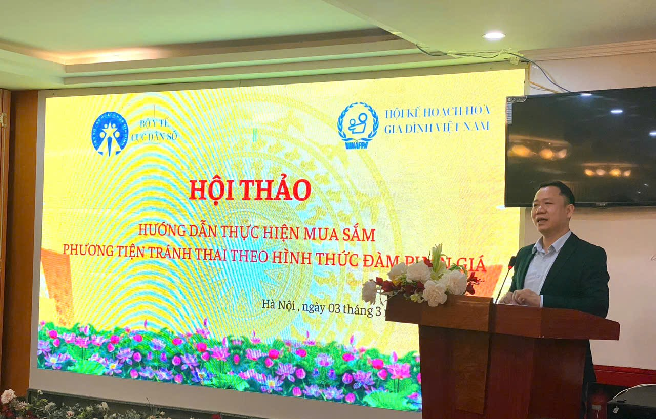 Hội thảo Hướng dẫn thực hiện mua sắm phương tiện tránh thai theo hình thức đàm phán giá