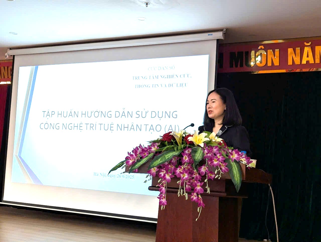 Tập huấn Ứng dụng trí tuệ nhân tạo trong công tác dân số