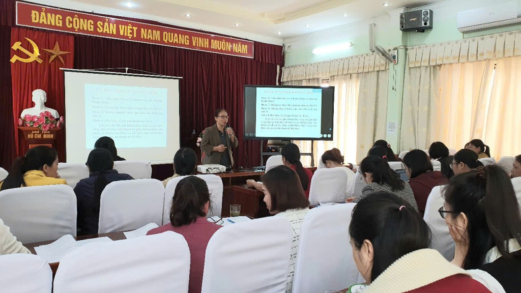 Tập huấn truyền thông sàng lọc trước sinh và sức khỏe tiền hôn nhân cho 40 viên chức xã, phường